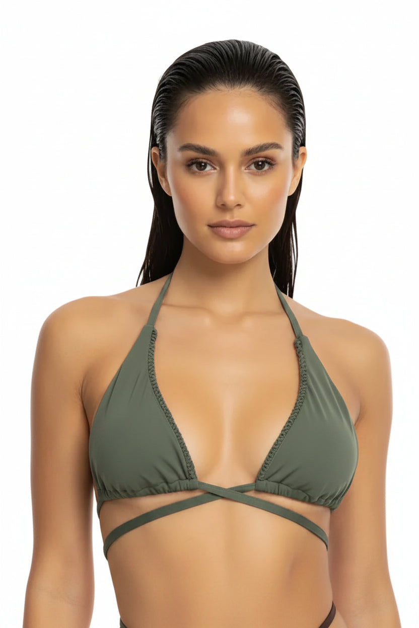 BIKINI TRIANGOLARE CON INTRECCIO