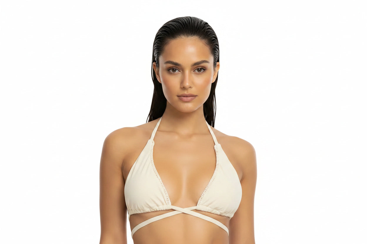 BIKINI TRIANGOLARE CON INTRECCIO