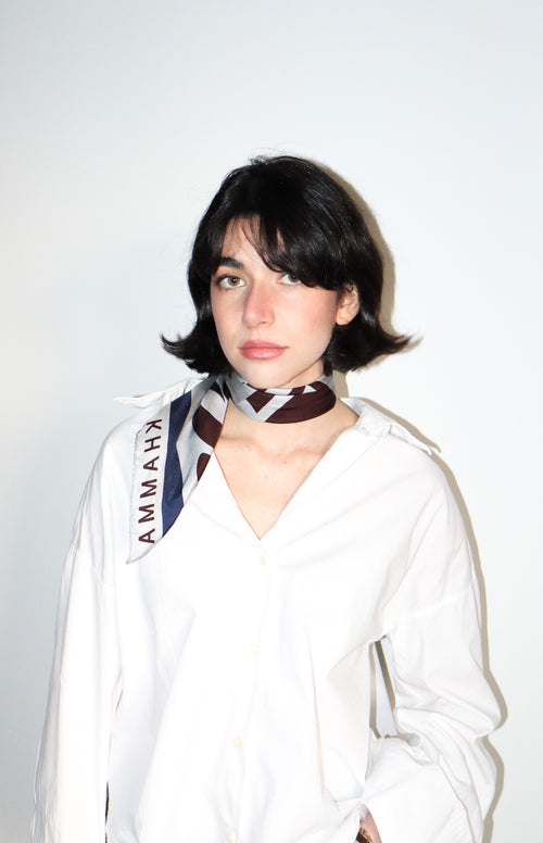 FOULARD QUADRATO IN TWILL DI SETA